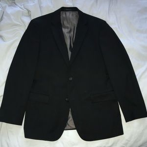 Hugo Boss Reda SUPER 100 Black Wool Suit Jacket